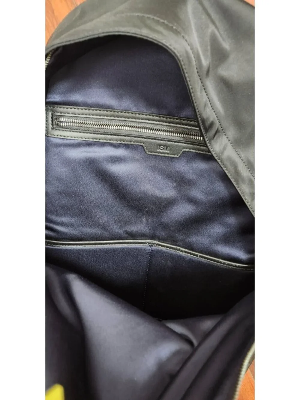 ISM Backpack Black Nylon Leather Trim Laptop Travel Commuter Minimalist Unisex